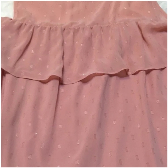 Women's Cold Shoulder Blouse- Blush - Picture 2 of 8